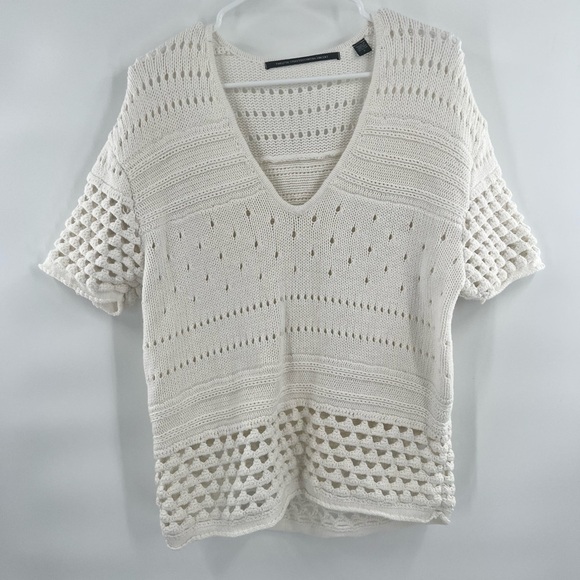 Twelve Street by Cynthia Vincent crotchet sweater size S - Picture 7 of 8